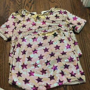 Sequin white and purple star set (strut & bolt)